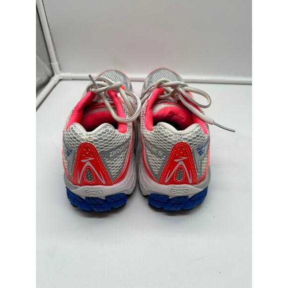 Brooks Ravenna 5 White Neon Pink Blue Running Walking Athletic Shoes Womens 9.5 - Picture 5 of 7